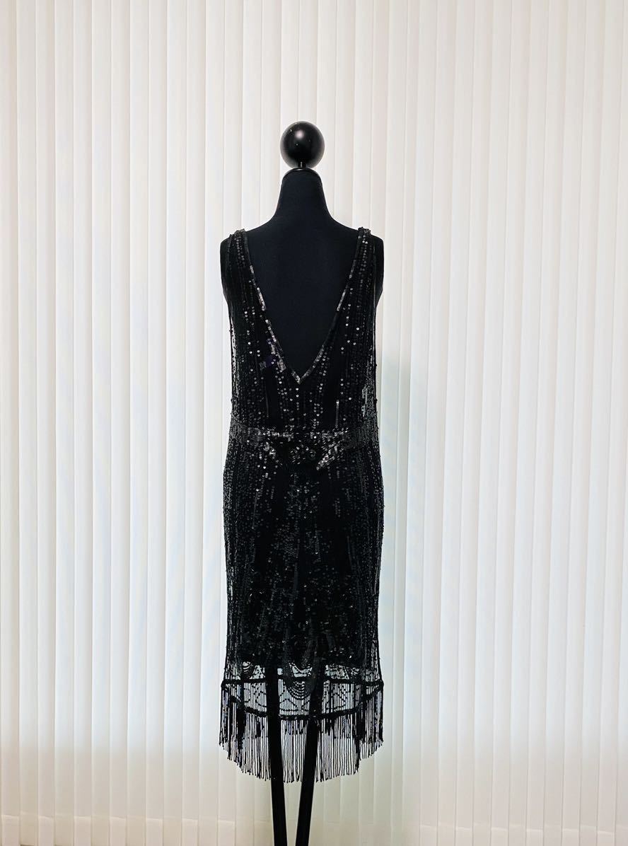  Ralph Lauren collection Ran way dress beads hand .. total race whole surface beads unused 