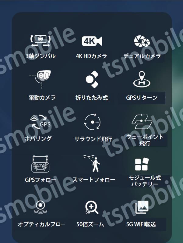 ドローン 4K HDカメラ付き 3軸ジンバル雲台カメラ自動フレ補正 GPS 空撮 自動リターン 5G WIFI FPV 屋根 太陽光パネル おすすめ 高品質_画像2