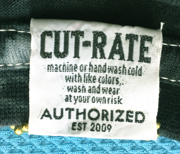 新古品　CUT-RATE　カットレート 半袖　Tシャツ　ブラック　Mサイズ　綿100％　E-184_画像4