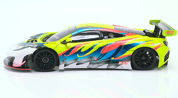 ミニッツレーサー用ホワイトボディ　マクラーレン12C GT3塗装済完成品　送料無料_画像6