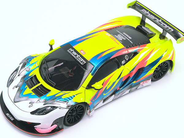 ミニッツレーサー用ホワイトボディ　マクラーレン12C GT3塗装済完成品　送料無料_画像1
