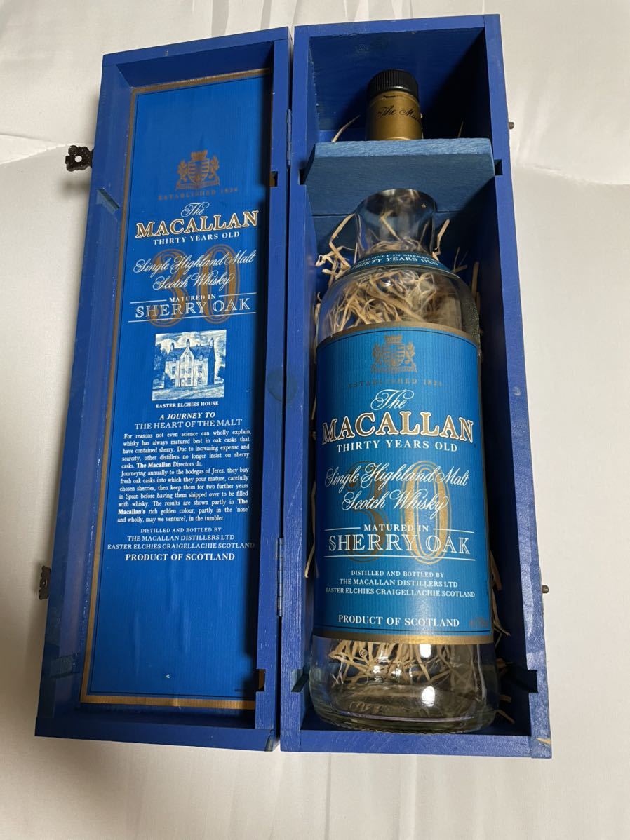 マッカラン 30年 MACALLAN ブルーラベル 空瓶 空箱 空き瓶 marz.jp