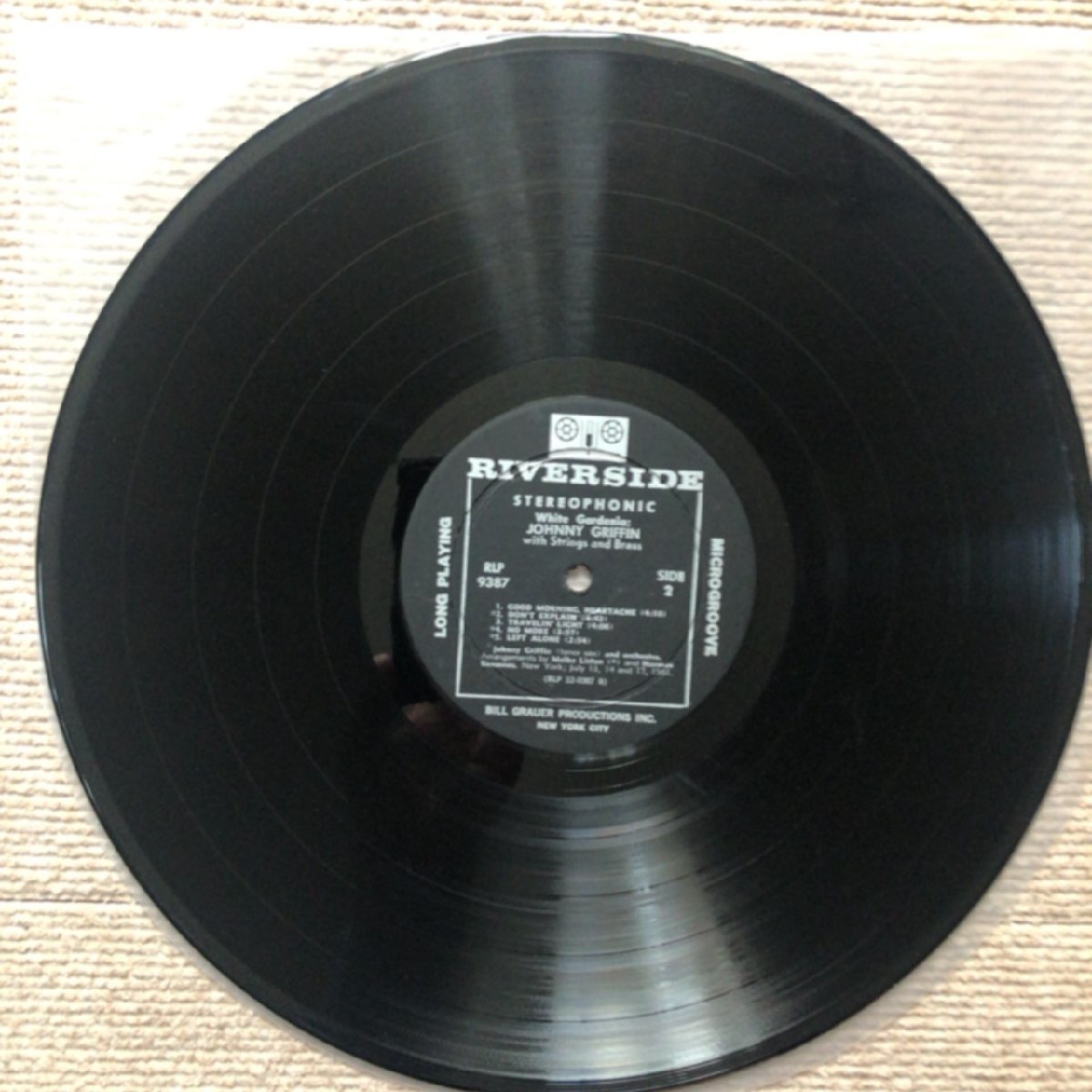 原信夫Collection 美盤 激レア 1961年米国初盤 Johnny Griffin LPレコード White Gardenia - A tribute to Billie Holiday_画像9