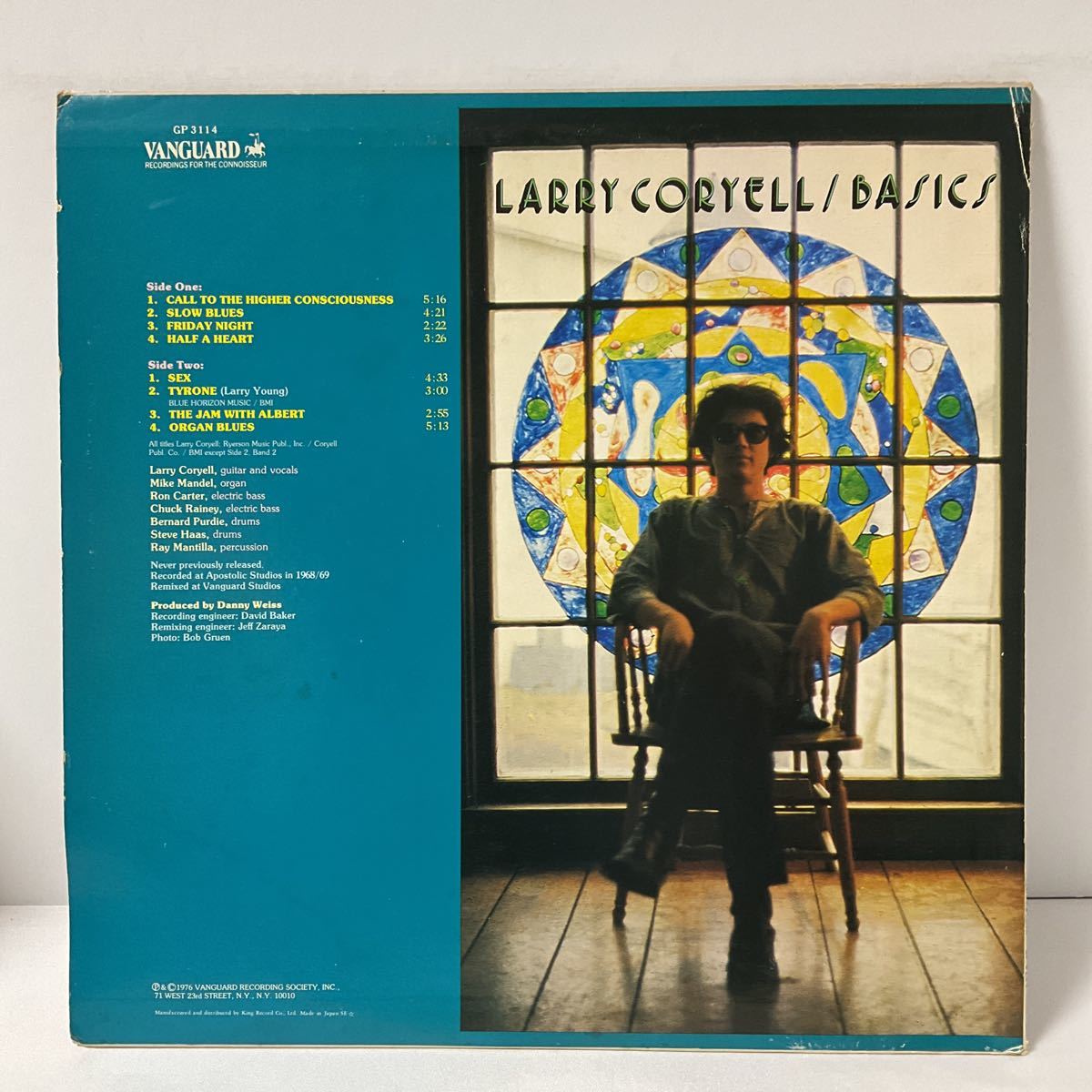 ラリー・コリエル / 原点 / LP レコード / GP 3114 / 1977 / LARRY CORYELL / BASIC_画像2