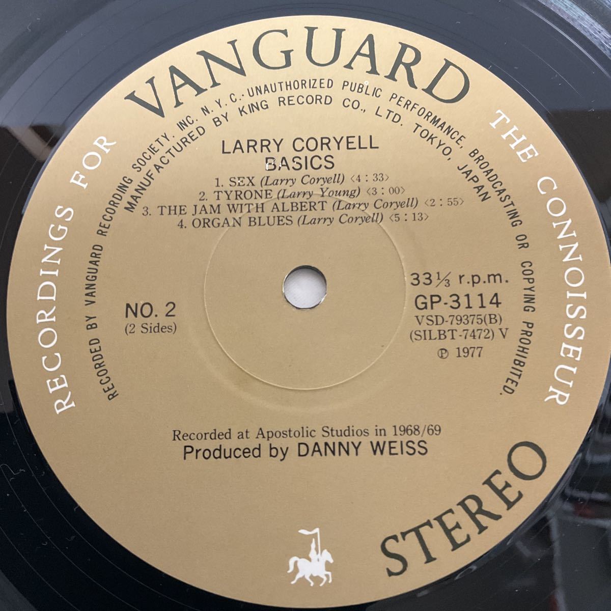 ラリー・コリエル / 原点 / LP レコード / GP 3114 / 1977 / LARRY CORYELL / BASIC_画像7