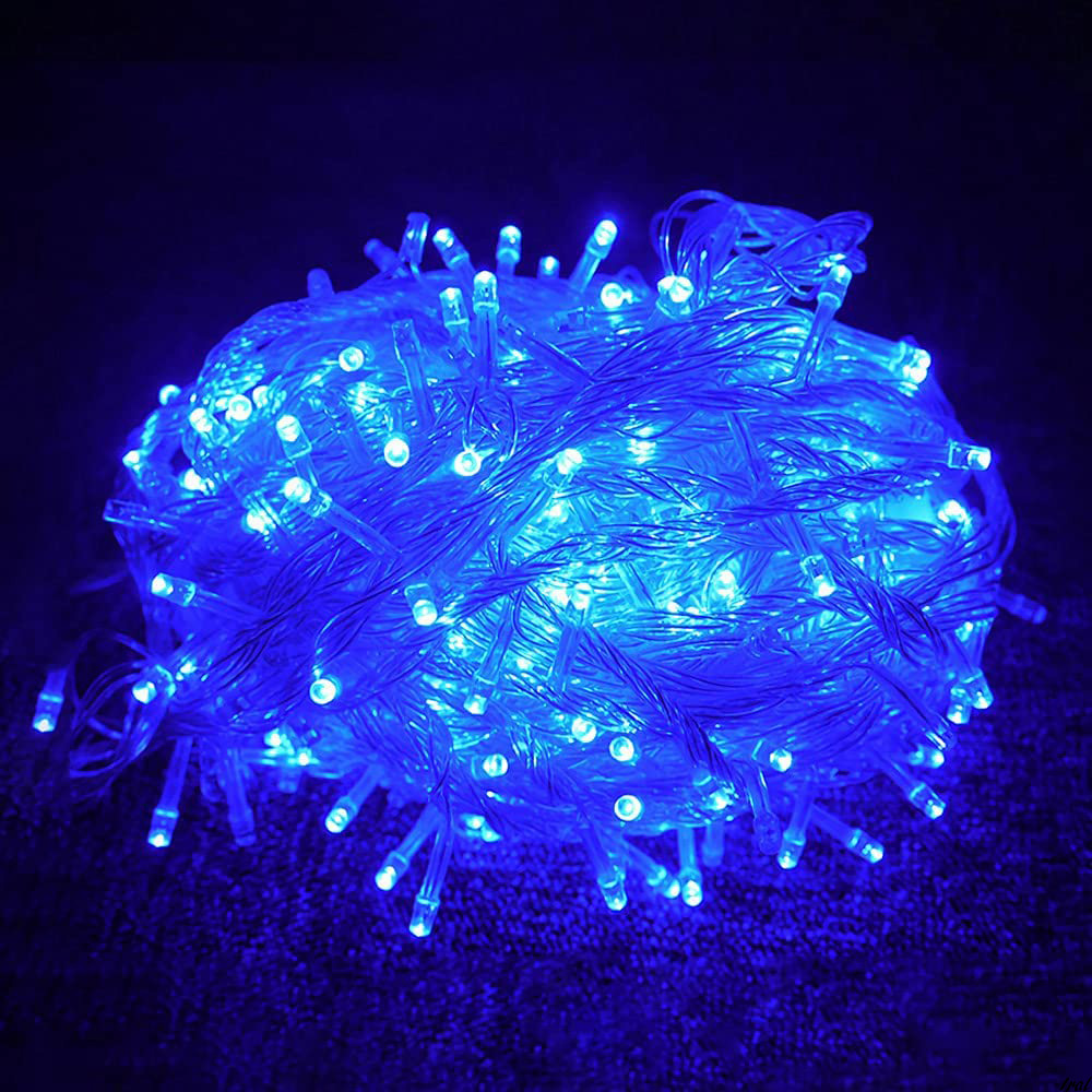 イルミネーション ライト クリスマス 飾り LED電飾 500球 30m 複数連結可 防水 青 LD55 ブルー