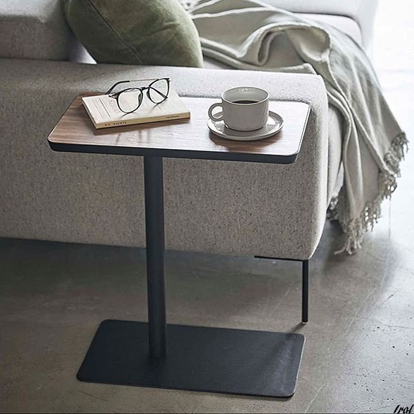 サイドテーブル ブラック 差し込み タワー ソファーやベッド横で使いやすい ちょい置きテーブル