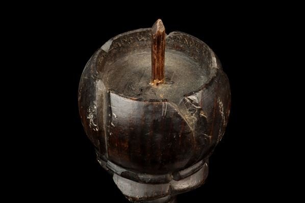 Bibian 比比昂- 李朝木彫り亀燭台蝋燭立て一対時代朝鮮骨董品美術品 