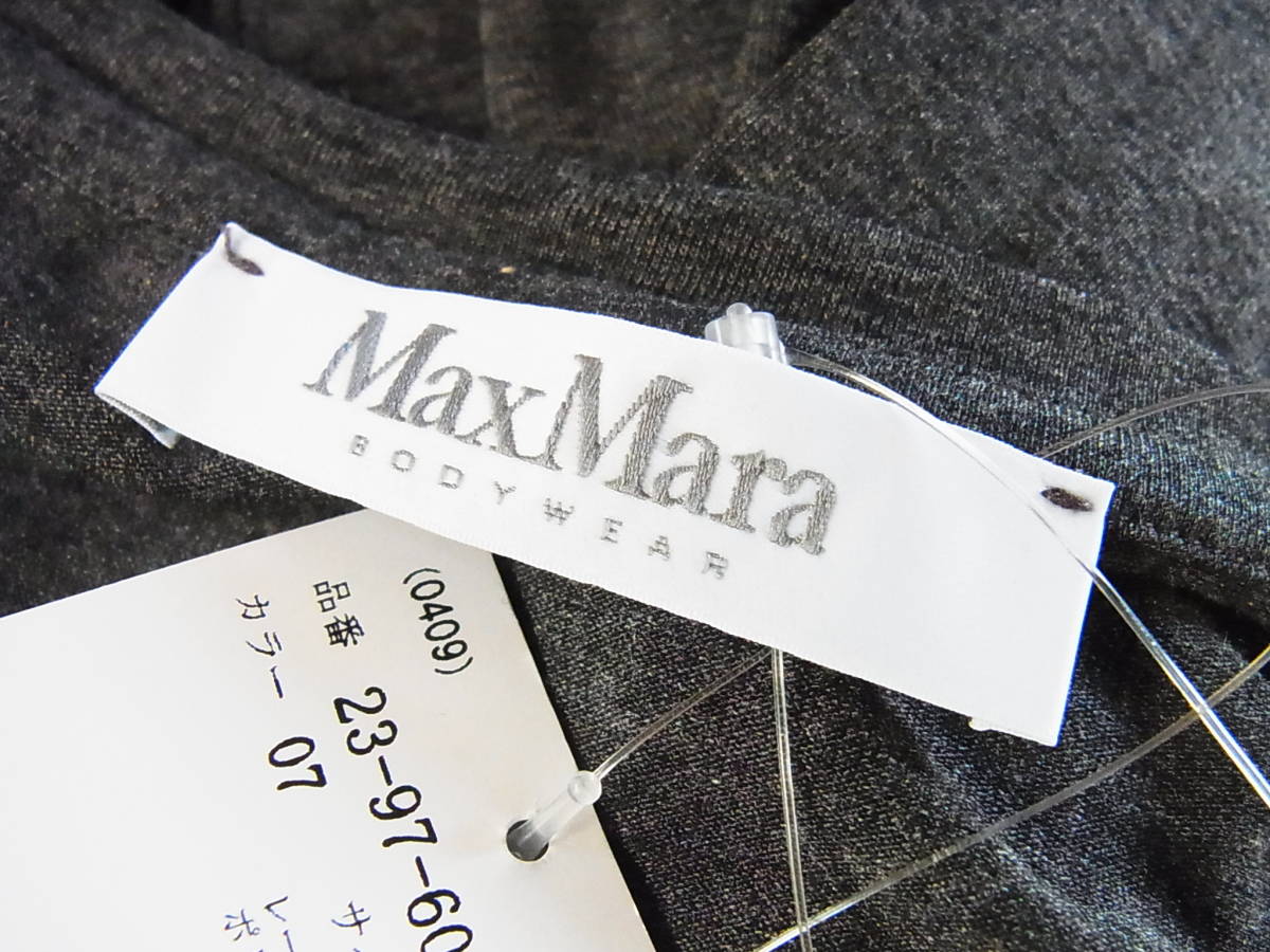 TS 正規品 未使用 MaxMara マックスマーラ ラインストーン 長袖トップス グレー サイズSの画像6