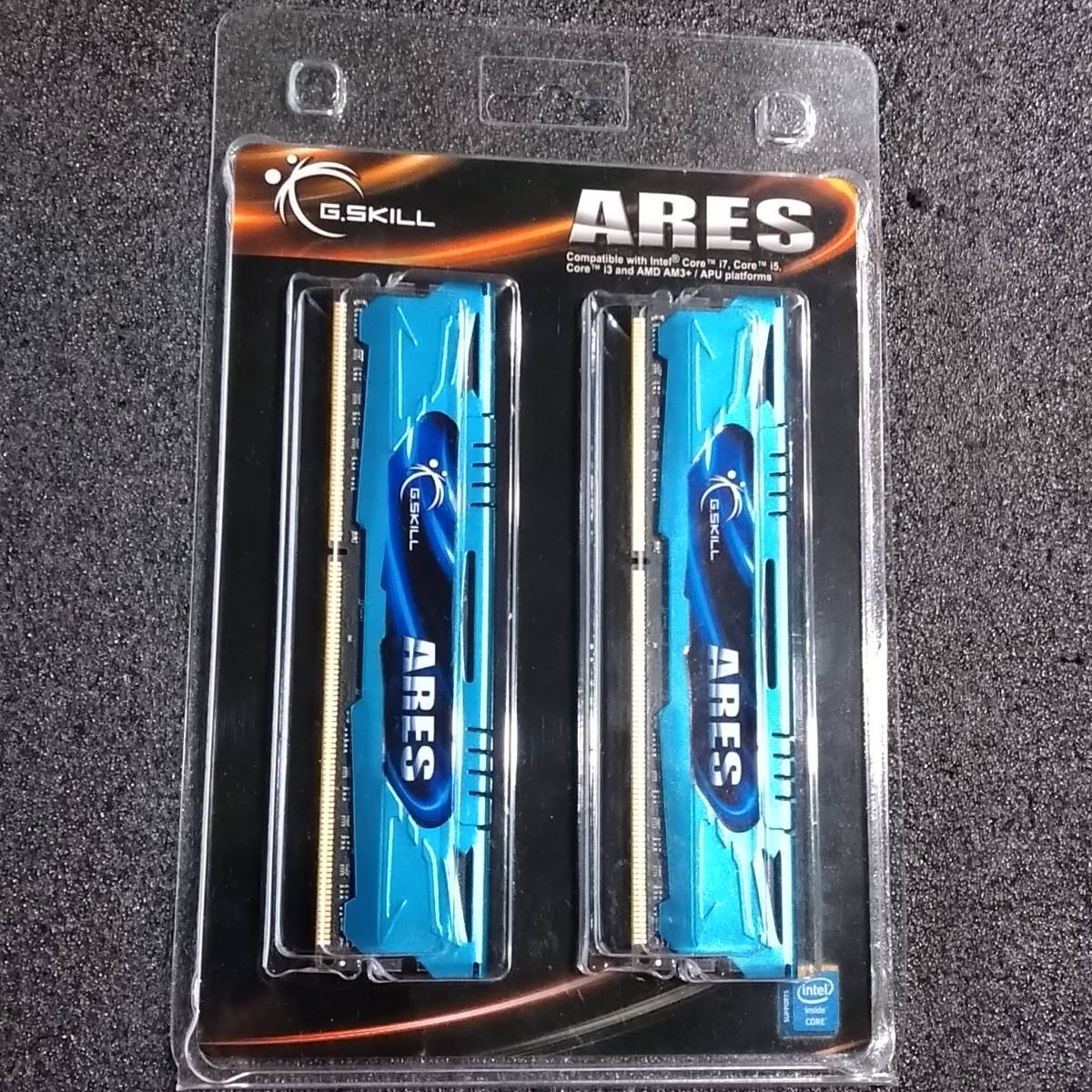 【中古】DDR3メモリ 16GB[8GB2枚組] G.SKILL Ares F3-2400C11D-16GAB ブリスターパック入 [DDR3-2400 PC3-19200]