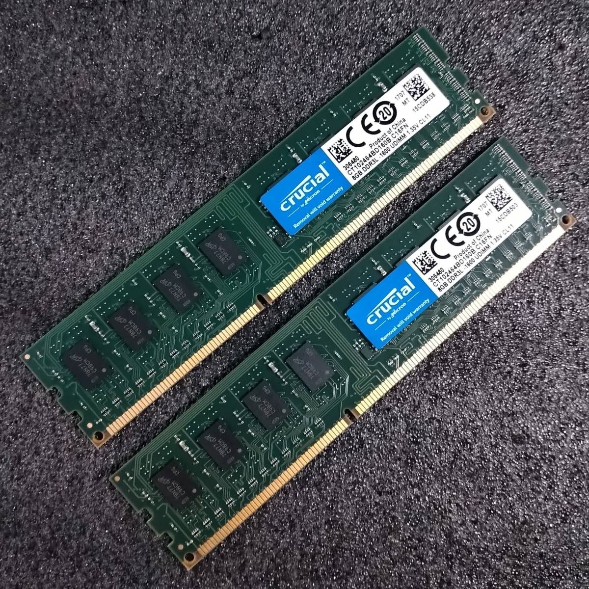 【中古】DDR3メモリ 16GB[8GB2枚組] CFD W3U1600CM-8G [DDR3L-1600 PC3L-12800 1.35V]_画像1
