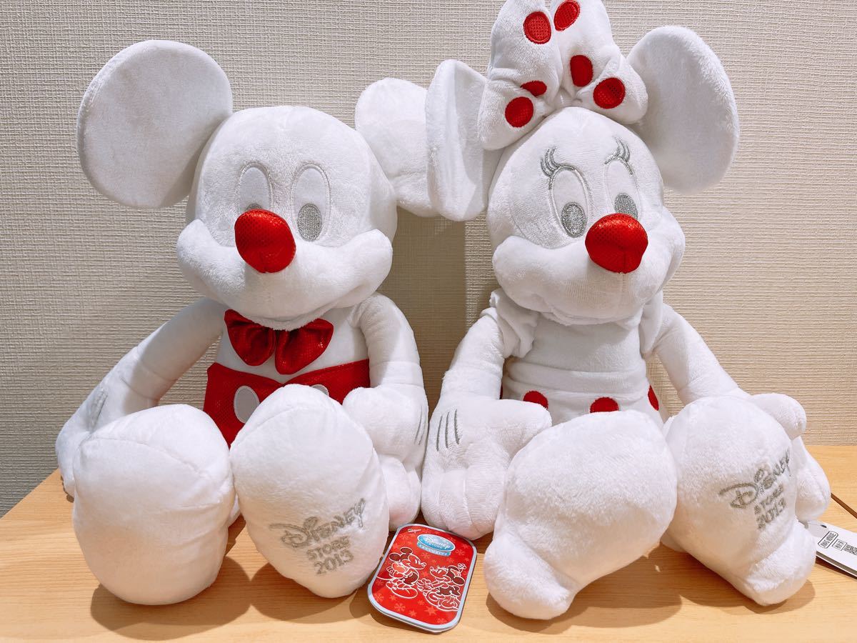 新品 Disney2013年クリスマス限定 ホワイトミッキー&ミニー 新品 Disney2013年クリスマス限定 ホワイトミッキー&ミニー