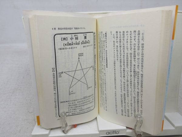 E5■■いい名前悪い名前 大脳生理学に基づく姓名判断の科学 【著】小林薫【発行】祥伝社 昭和60年 ◆可、書込み有■_画像8