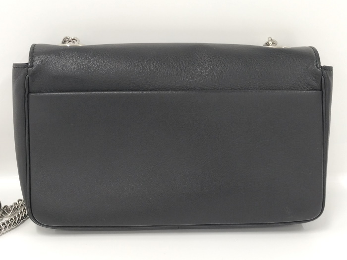 BALENCIAGA エブリデイ チェーン ショルダーバッグ レザー ブラック
