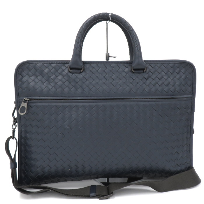 春新作の VENETA 【中古】BOTTEGA 2WAYブリーフケース 248395 ネイビー レザー イントレチャート LEGGERO ビジネスバッグ かばん、バッグ 春新作の VENETA 【中古】BOTTEGA 2WAYブリーフケース 248395 ネイビー レザー イントレチャート LEGGERO ビジネスバッグ かばん、バッグ