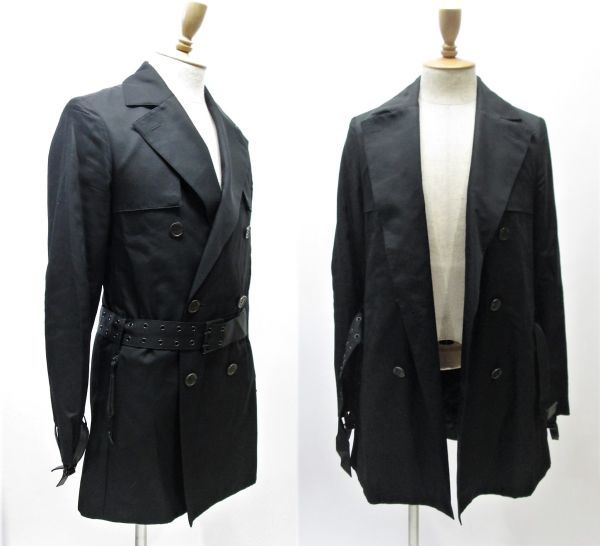 サイズ DIOR HOMME - ディオールオム 稀少04SS ショートトレンチコート