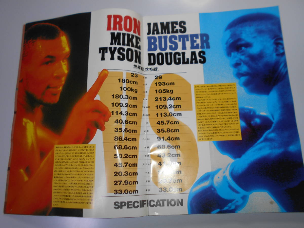 книга@ Mike * Thai sonvsje-ms*da стакан бокс мир heavy класс название Match 1990.2.11 проспект.Mike Tyson James Douglas