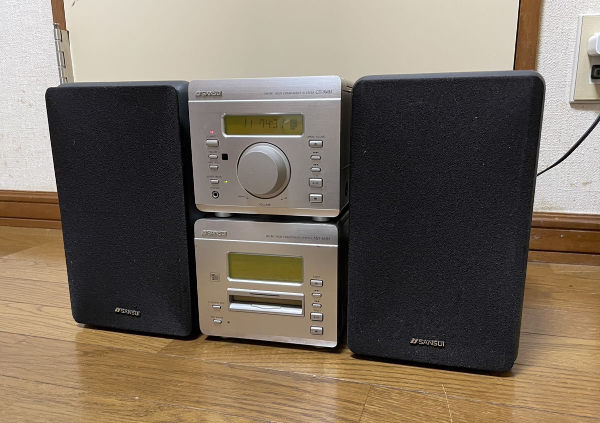 Yahoo!オークション - 【ジャンク品】SANSUI サンスイ ミニコンポ MH9