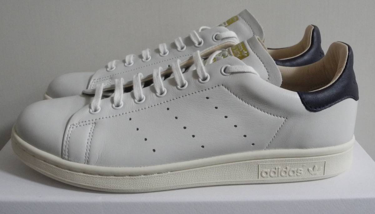 天然皮革 アディダス スタンスミス リーコン白紺adidas stansmith-