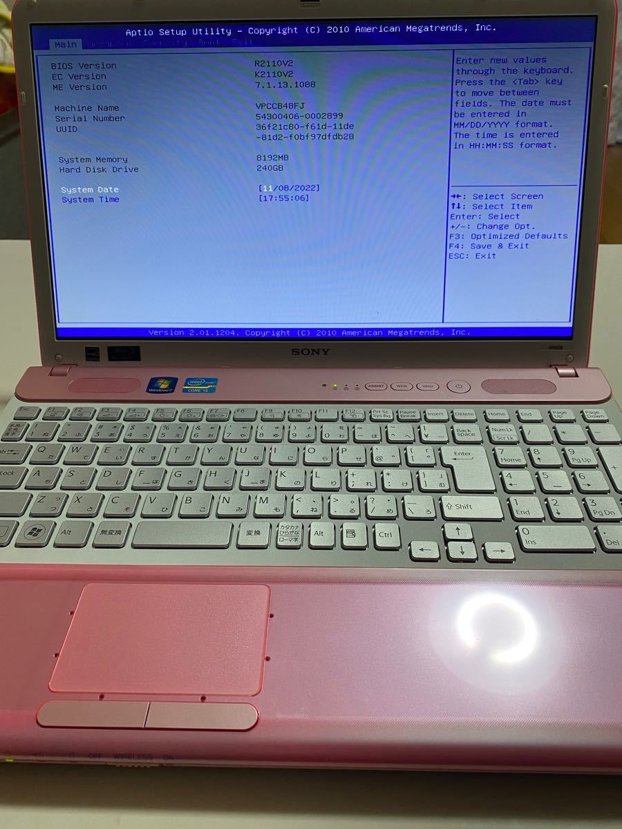 梅 様 専用 SONY VAIOノートパソコン ピンク ジャンク Core i5 ...