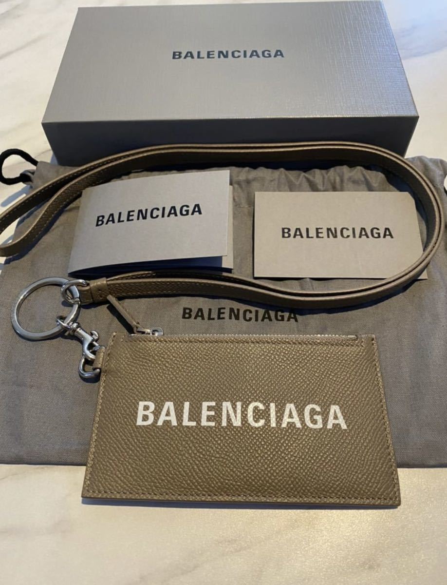 BALENCIAGA バレンシアガ レザー ネックウォレット カードケース-