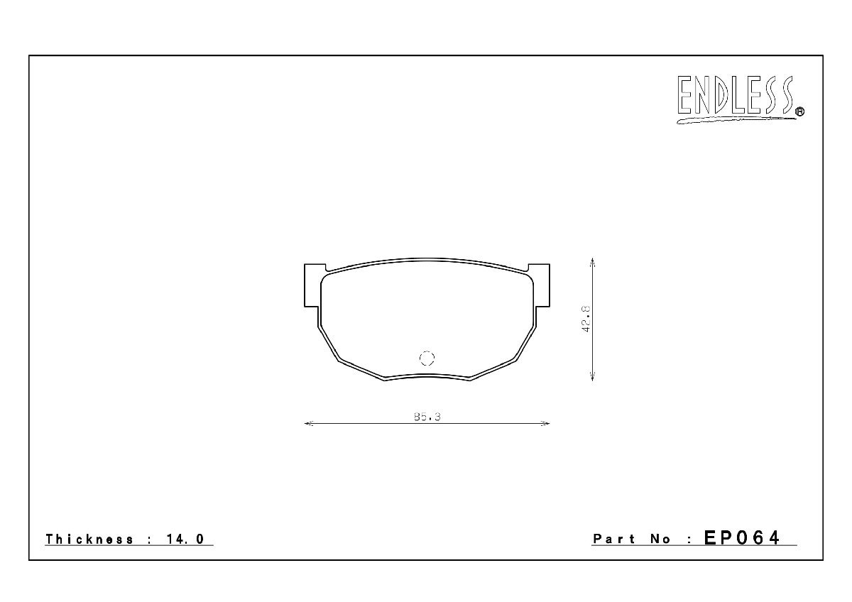 エンドレス ブレーキパッド MX72 EP064 リア ニッサン シルビア PS13 (NA ハイキャス付) (ターボ) ENDLESS 足回り 送料無料_画像3