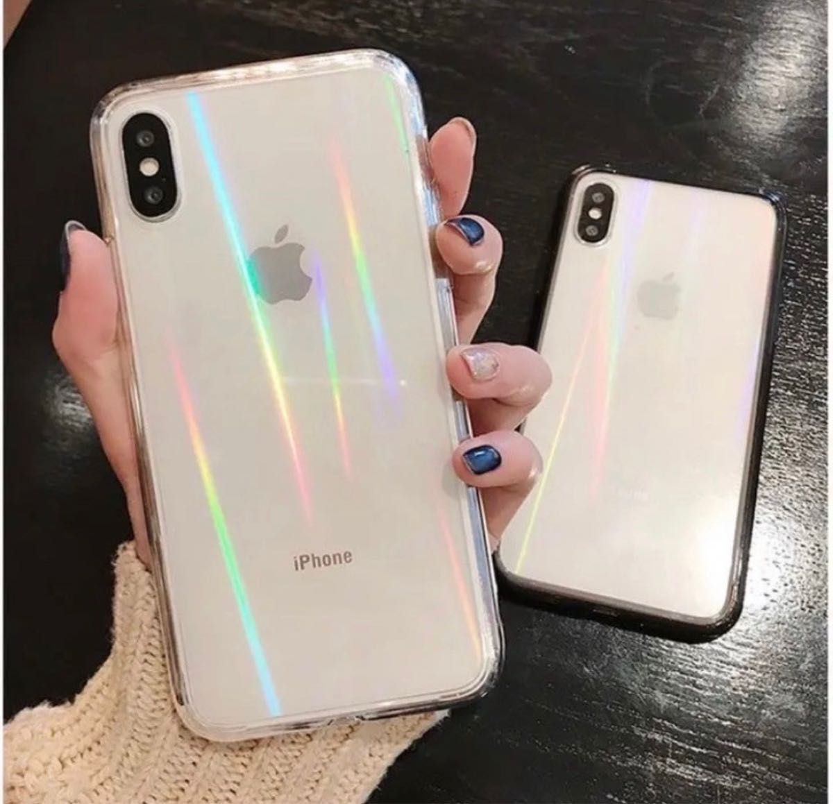 【iPhone14pro】iPhoneケース 透明 オーロラ クリア シンプル スマホケース iPhone14proケース