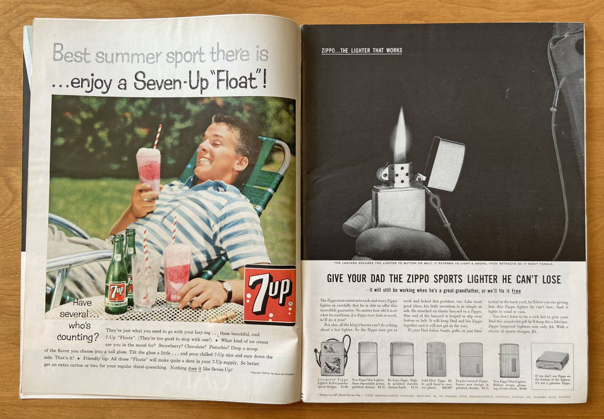 50's ヴィンテージUS雑誌『 LIFE 』1959年6/9号 オードリー・ヘップバーン表紙アメリカンな広告多数 レア！_画像2