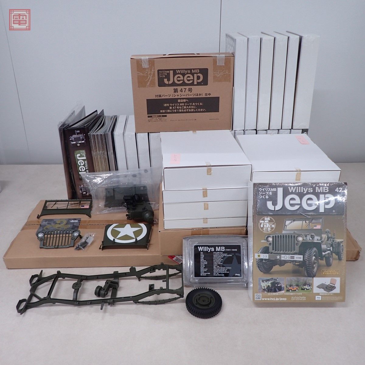 アシェット 1/8 ウイリスMBジープをつくる 全150号コンプリートセット Yahoo!オークション - 未開封多数 アシェット 1/8 週刊 ウイリス