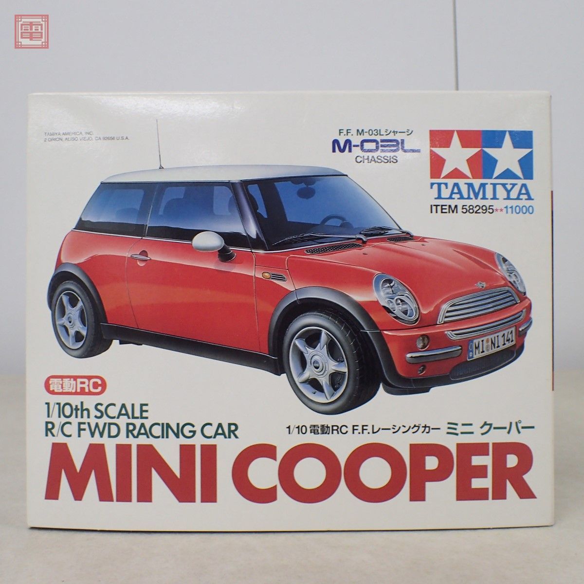時間指定不可】 絶版品 F.F.レーシングカー 1/10電動RC ミニクーパー