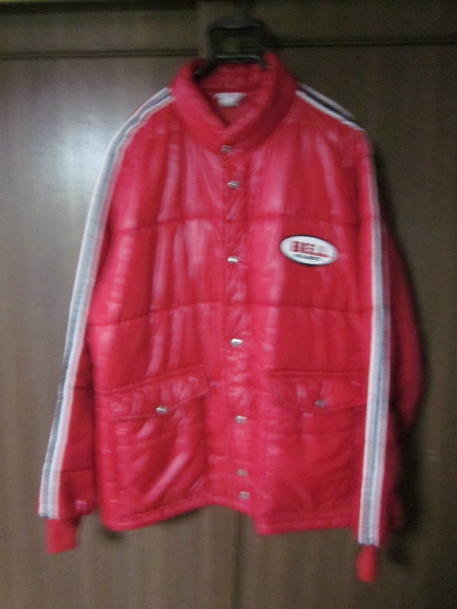  old clothes BELL bell 70s original down racing jacket cotton inside jacket XL size helmet Champion champion BUCO