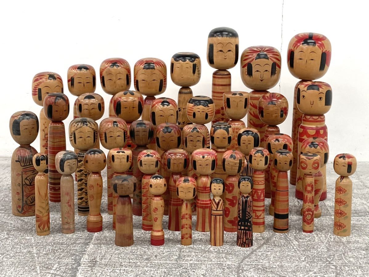 こけし　まとめ売り　伝統こけし　郷土玩具　木彫人形　古玩具　木製　民芸品　置物　郷土民芸　創作こけし　日本人形
