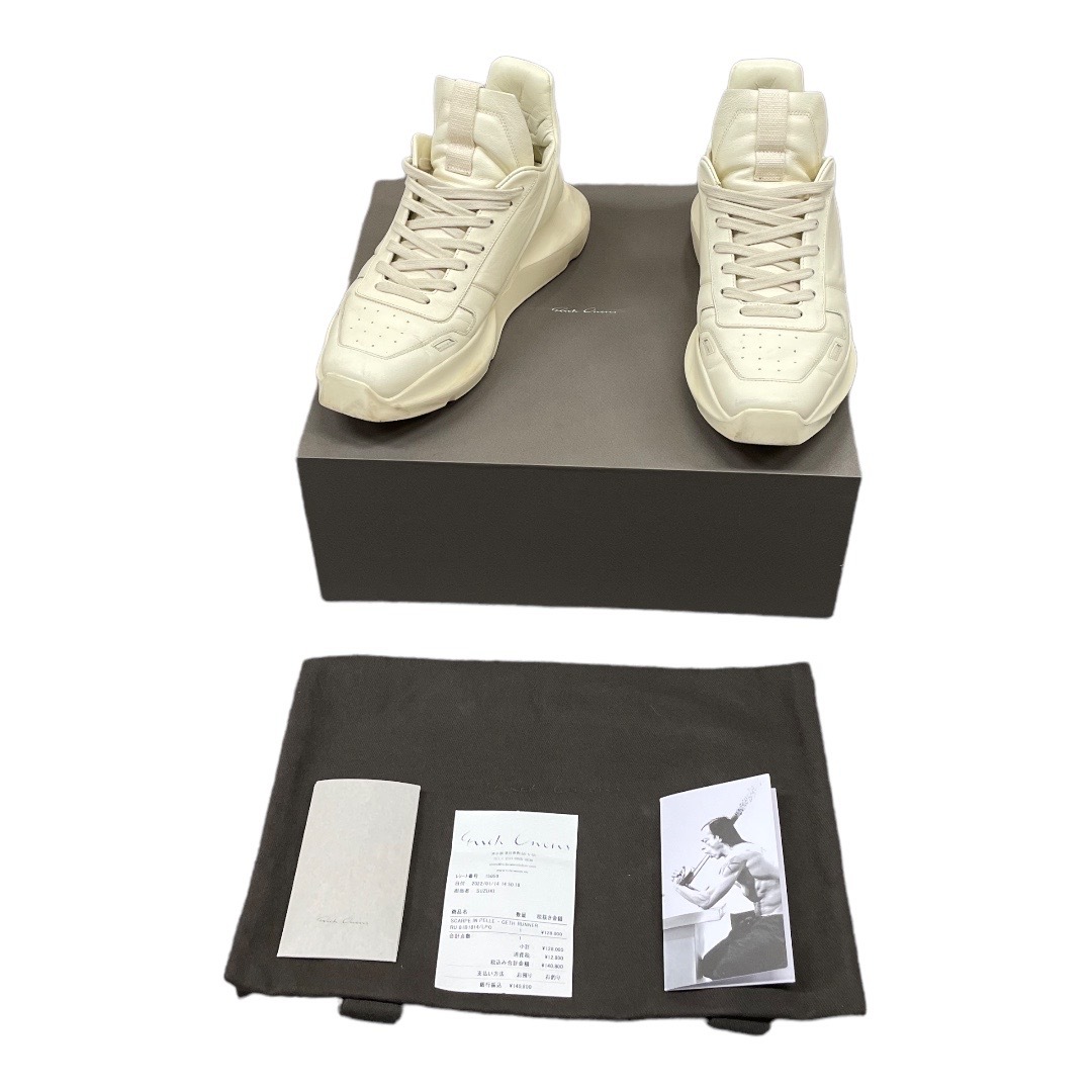 国内正規 希少 ○ Rick Owens RU01B1814 LPO GETH RUNNER Sneakers
