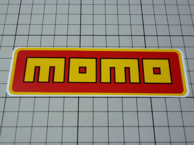 MOMO ステッカー (124×37mm) モモ ステアリング_画像1