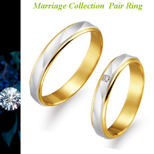 ペアリング ２本分 結婚指輪 マリッジリング 送料無料 Pt900 & K18