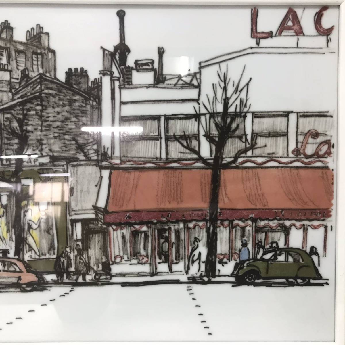 石川滋彦 鳴海製陶製 パリ風景 Yahoo!オークション - 絵画 陶板画 鳴海製陶 石川滋彦 パリの