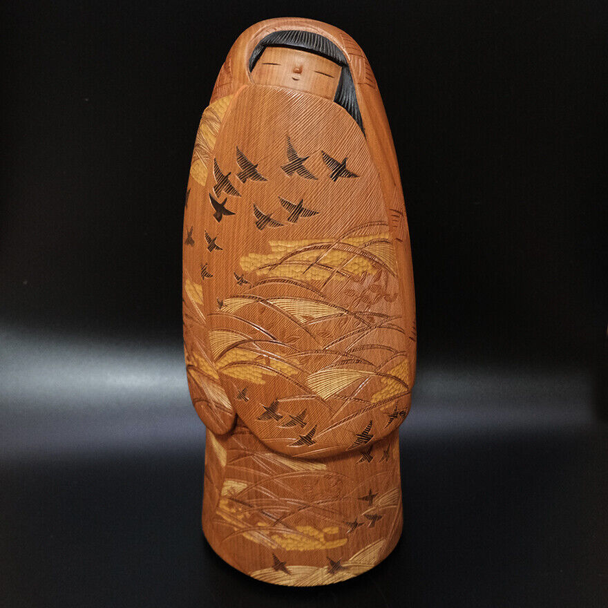 Yahoo!オークション - 創作こけし 小林伊之助 作 本榧 高さ46cm Yahoo!オークション - 創作こけし 小林伊之助 作 本榧 高さ46cm