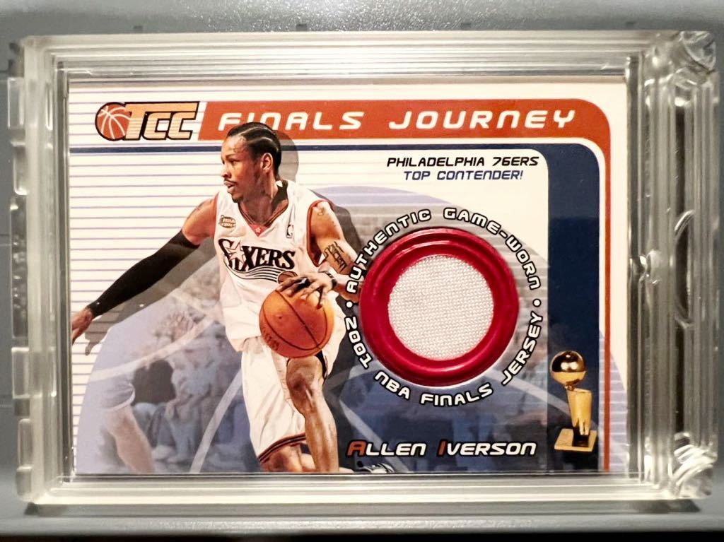 激レア 2001 NBA Final 実使用 Jersey 02 Topps Allen Iverson アレン