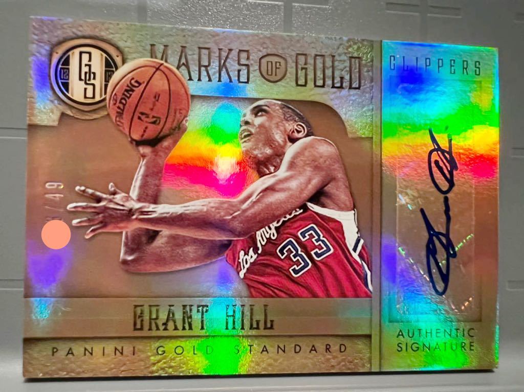 初期最高級版49枚限定 Auto 12 Panini GS Grant Hill グラント・ヒル NBA 直筆 サイン Clippers ユニフォーム バスケ 7回 All-star HOF_画像3