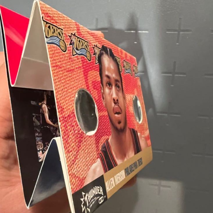 1:96 超絶レア 3D 98 Skybox Flight School Allen Iverson アレン・アイバーソン NBA Panini 76ers ユニフォーム バスケ All-star MVP HOF_画像5