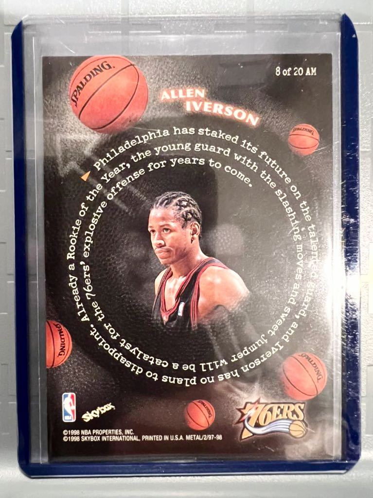 激レア インサート All Millennium 1997 Skybox Allen Iverson アレン・アイバーソン NBA 76ers ユニフォーム Panini バスケ All-star MVP_画像2