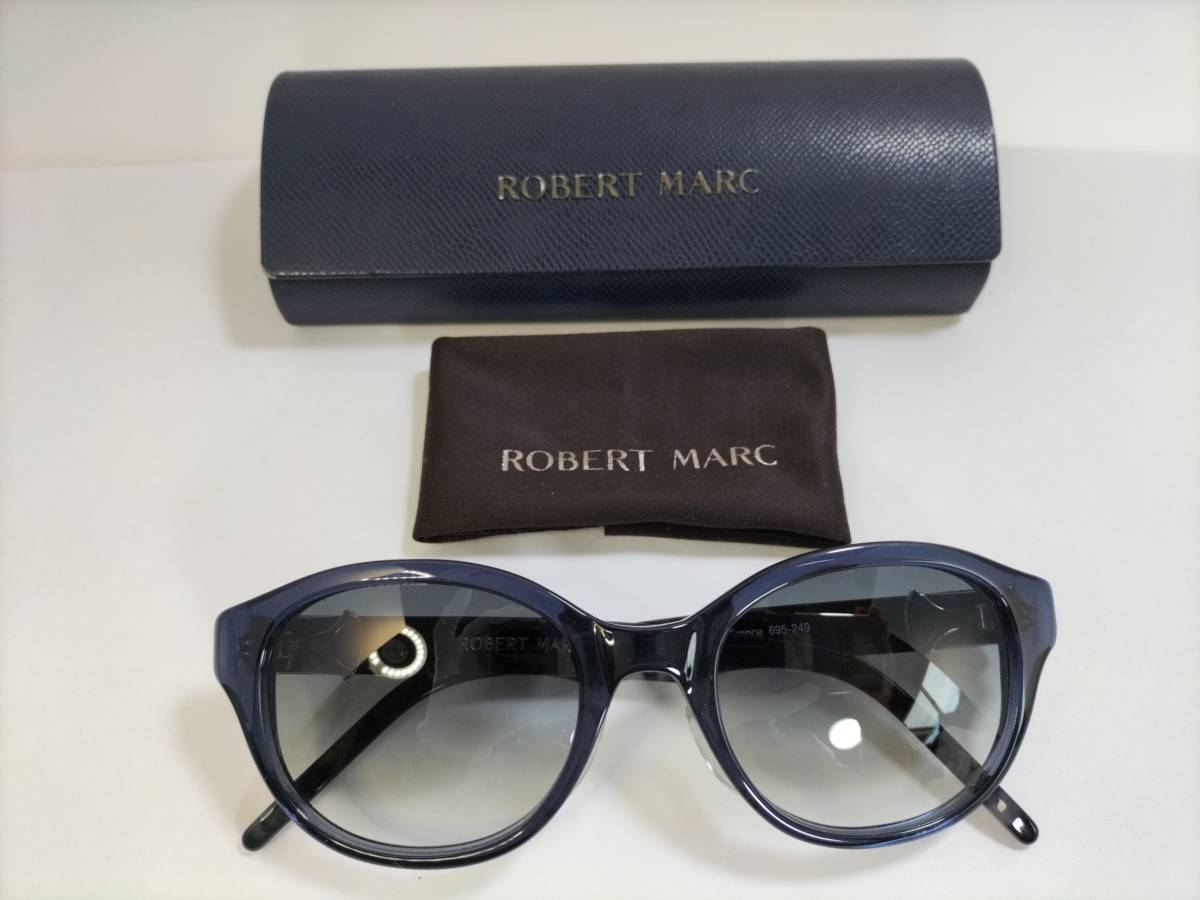 【パケプラ無料】美品 ROBERT MARC ロバートマーク サングラス 695-249 ウェリントン ユニセックス メガネフレーム 眼鏡 ケース付き[h1031]