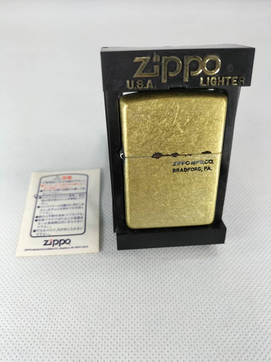 【パケ無料】希少レア Zippo ジッポー ゴールドバレル サイドスカル ドクロ 1999年製[j1052]