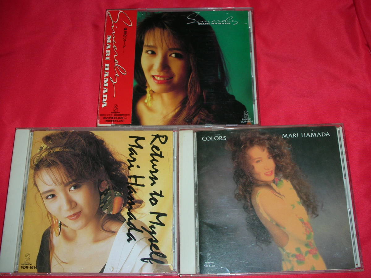 3枚CDセット★浜田麻里 COLORS / Sincerely バラード・ベスト / Return to Myself★OPEN YOUR HEART/OVER THE RAINBOW/HEAVEN KNOWSの画像1