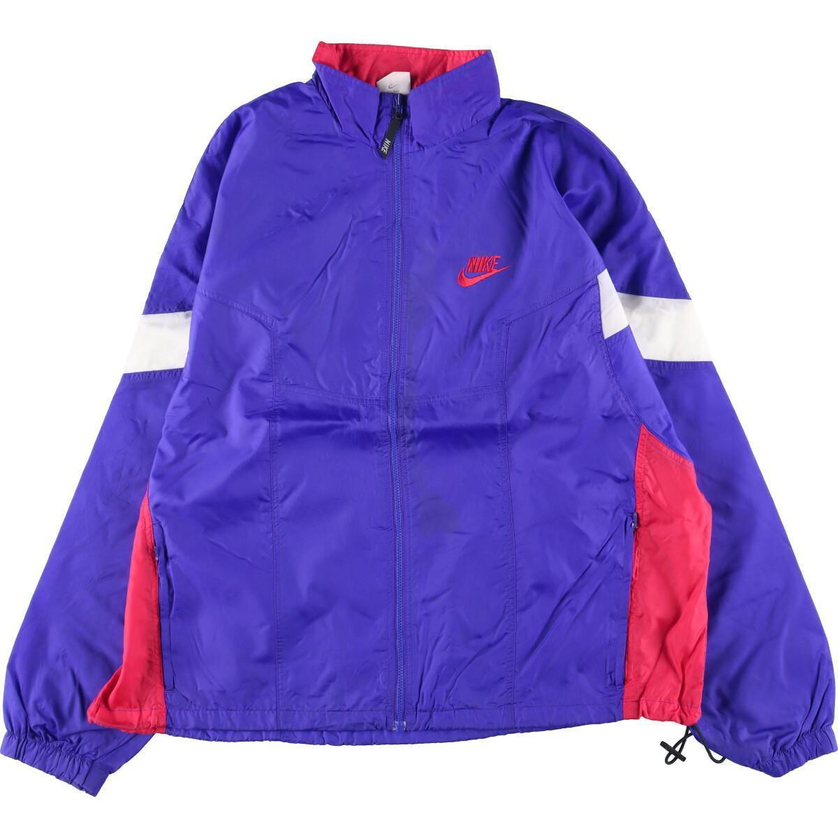 古着 90年代 ナイキ NIKE 銀タグ ナイロンジャケット メンズXL
