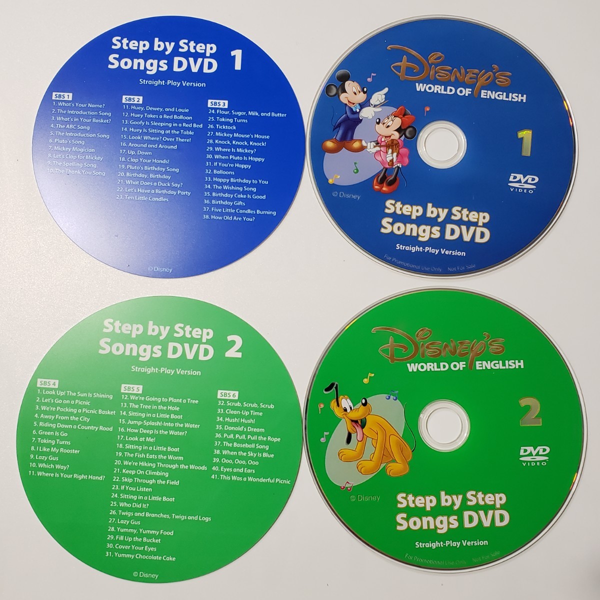 DWE step by step songs DVD 4枚 ケース付き ステップバイステップ