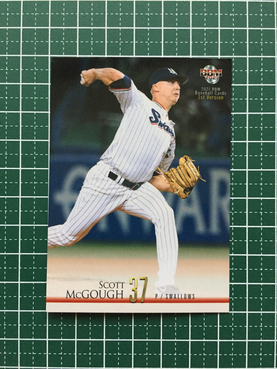 ★BBM 2021 プロ野球 1st バージョン #305 マクガフ［東京ヤクルトスワローズ］レギュラーカード★_画像1