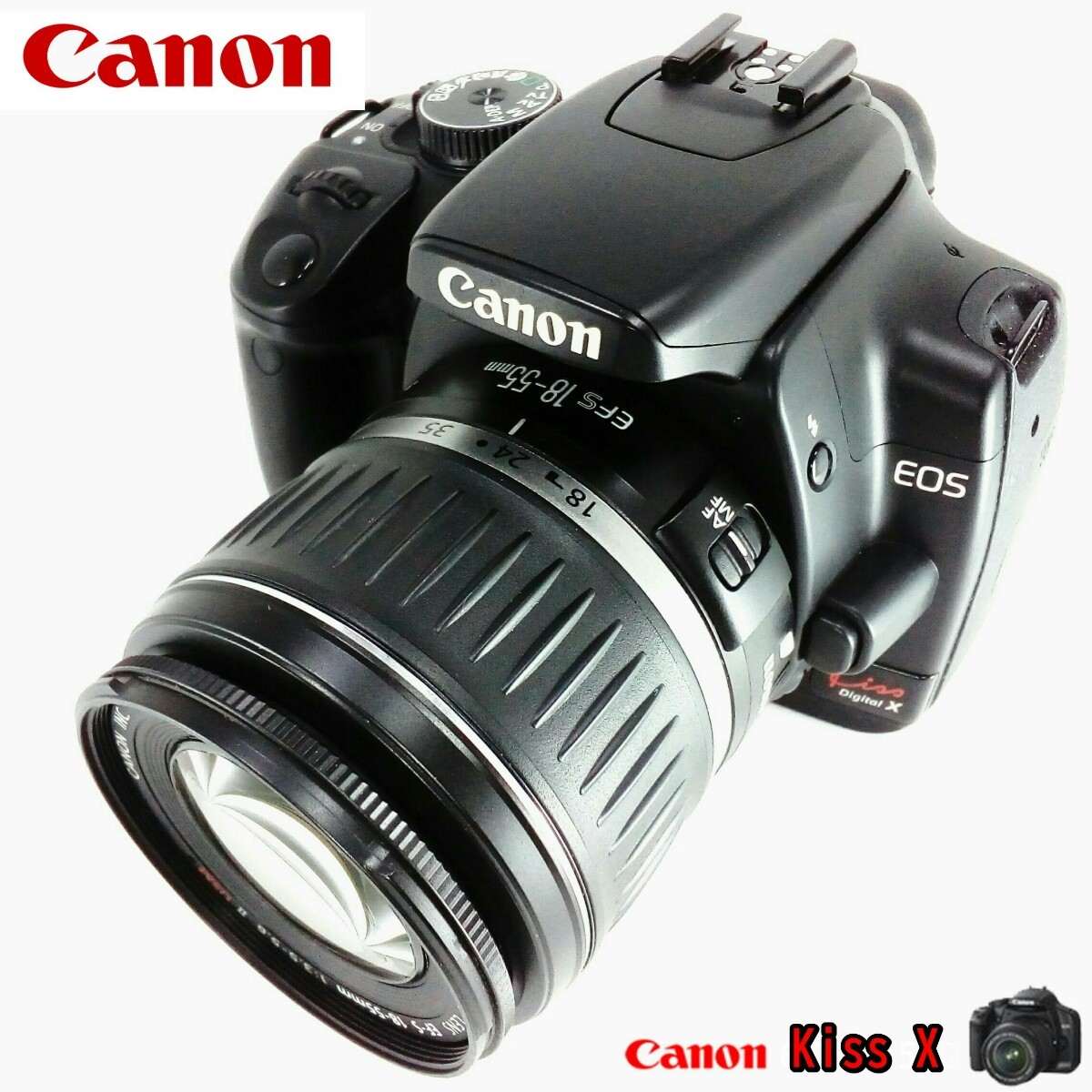 Canon☆EOS Kiss X☆初心者応援転送セット!一眼レフデビューに最適