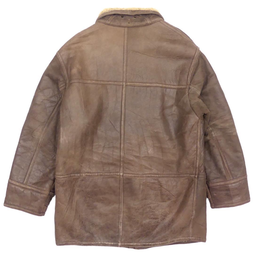 ZARA ムートンジャケット メンズ ザラ ムートン シングルライダース L