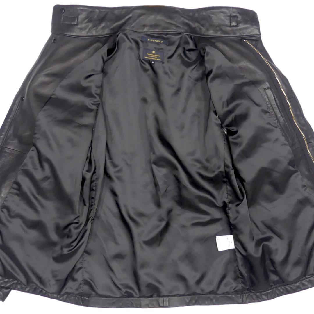 レザー ジャケット ブルゾン ジャンパー M黒 本革 メンズ TY2041-